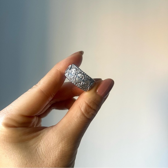 NWT) Kiera Sterling Silver Cocktail Ring - Picture 4 of 8